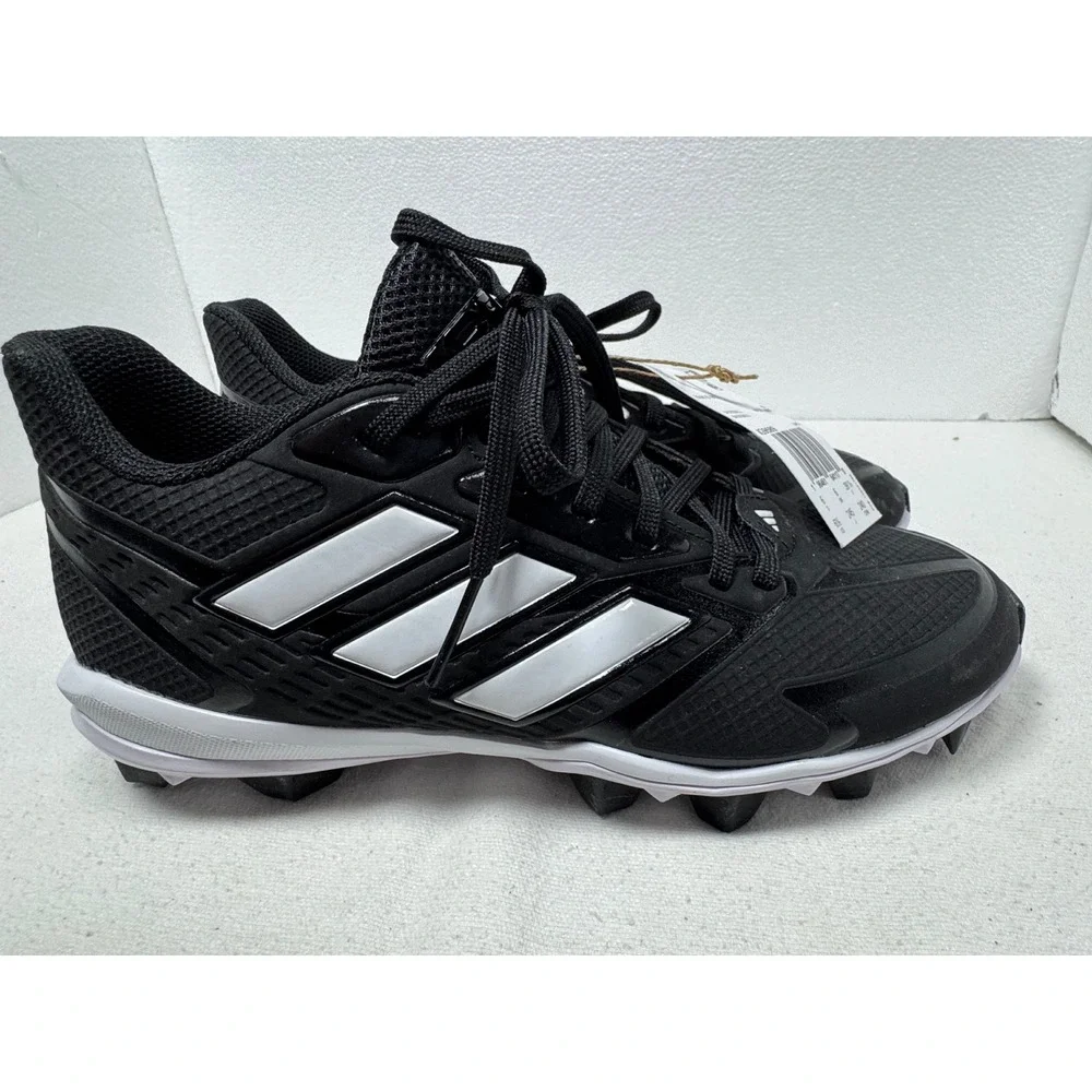 Adidas Icon 8 MD Baseball Cleats Mens 6.5 Black White NWT IG9589 Molded Athletic